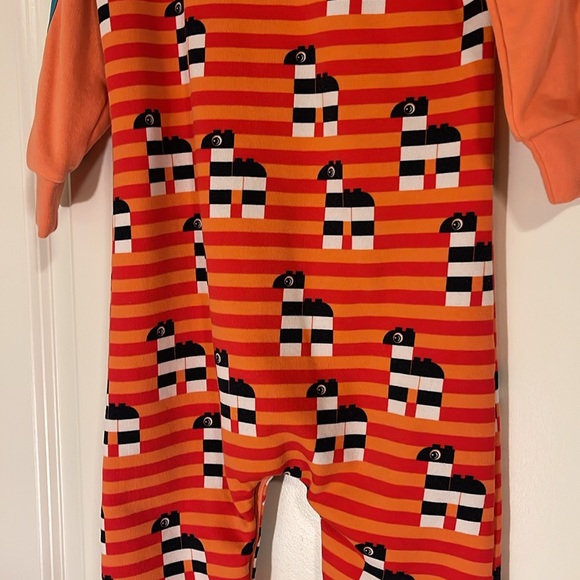 One of a Kind  Boys Kids Adidas and Lego Duplo One Piece Sleeper Pajamas size 2T - Picture 7 of 16